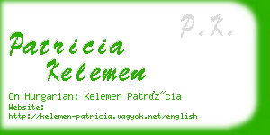 patricia kelemen business card